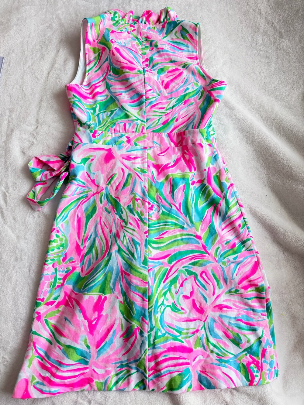 Lilly Pulitzer Romee Multi Croc My World Pattern Wrap Dress - Picture 8 of 10